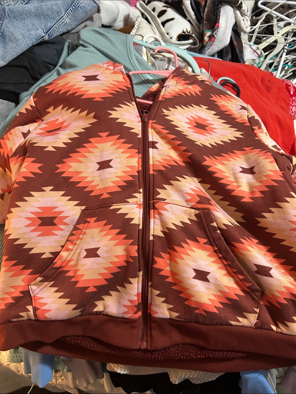 Aztec sherpa jacket